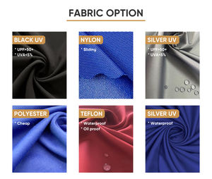 Ombrello Tascabile Promozionale Facile <span class=keywords><strong>da</strong></span> Trasportare con Logo Personalizzato, Nero con Rivestimento UV, Pieghevole in 3 Sezioni - Product Image 6