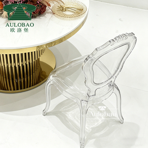 เฟอร์นิเจอร์โรงแรม เก้าอี้พลาสติกใสแบบขายส่ง รุ่น Chiavari สำหรับรับประทานอาหาร ใช้ได้ทั้งภายนอกและภายในห้องนั่งเล่น - Product Image 3