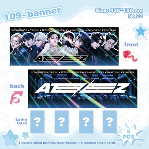 Lien vers tous les modèles |   Bannière portable Kpop Stray Kids/Baby Monster, imprimée recto-verso, cadeau pour les fans - Product Image 5