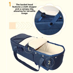 Lit de bébé pliable portable pour la sortie de la maternité et les voyages, lit léger et maniable avec sac de transport pour l'hôpital et la maison - Product Image 3