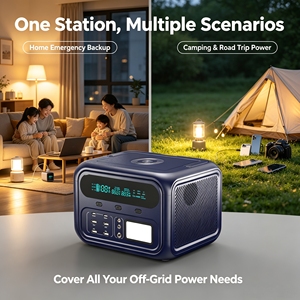 Centrale Électrique <span class=keywords><strong>Portable</strong></span> 576Wh 600W à <span class=keywords><strong>Batterie</strong></span> LiFePO4, Générateur Solaire 140W PD QC, Onduleur pour Camping Extérieur et Urgences - Meilleures Ventes - Product Image 3