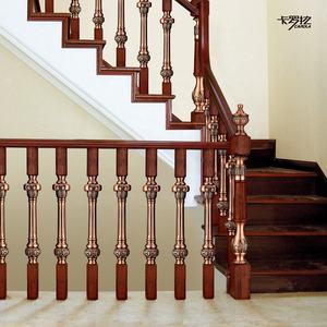 Nuevo Diseño Europeo de Pilar de Aluminio y Madera de Roble para Escaleras de Hotel, Balcones y Villas, Marca <span class=keywords><strong>CAROLA</strong></span>, 1 Año de Garantía - Product Image 6