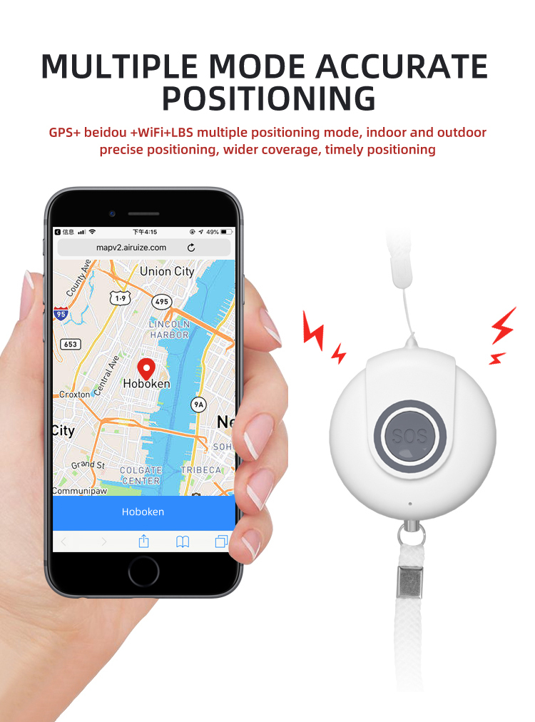 En ligne Exportateur Smart Finder Anti_lost Traqueur Mini Pet Portefeuille Enfant Porte-clés Détecteur D'alarme Localisateur Gps