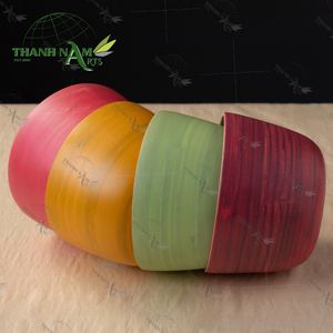 Bol de service en bambou fait main personnalisé OEM pour salade de fruits et snack bol de cuisine écologique naturel nouveauté conception durable - Product Image 4