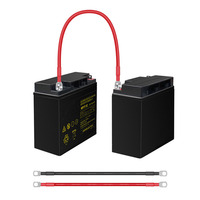 Kabel Baterai Mobil Terminal Cincin Silikon Kawat M6 M8 M10 1 2 3 4 6 8 10AWG Wiring Harness dengan Lug