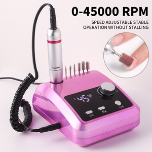 Perceuse à ongles électrique rechargeable 45000 tr/min, machine professionnelle de polissage et de coupe pour les fournitures de manucure en salon - Product Image 4