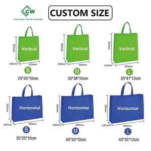 OEM Sacs fourre-tout pour le Nouvel An réutilisables écologiques personnalisés Sacs de marché bicolores à la mode Sacs à provisions non tissés bicolores - Product Image 4