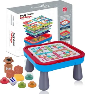 儿童棋盘游戏和拼图经典家庭逻辑思维策略游戏便携式表干学习早期玩具