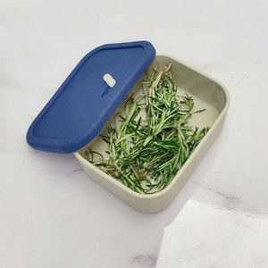 Boîte de décarboxylation à base de plantes pour la décarboxylation et l'<span class=keywords><strong>infusion</strong></span> des herbes, compatible lave-vaisselle, en silicone de qualité alimentaire, boîte de rangement pour le déjeuner - Product Image 1