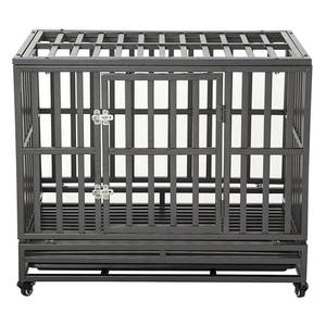 ODM OEM Custom Heavy Duty Puerta doble Animal grande Refuerzo Placa base Max Alta ansiedad Indestructible Caja para perros - Product Image 1