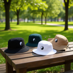 Cappelli a secchiello con simbolo Yin Yang, unisex, taglia regolabile, taglia unica, accessorio di moda - Product Image 3