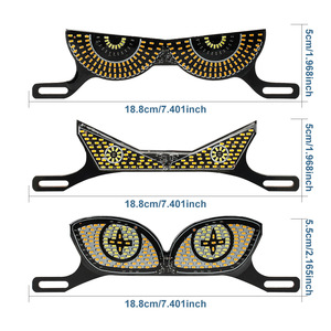 Faro LED Universal para Motocicleta, 8 Lentes, Posición Izquierda, <span class=keywords><strong>Ojos</strong></span> de <span class=keywords><strong>Demonio</strong></span>, Accesorios Decorativos Modificados para Placa de Matrícula - Product Image 4