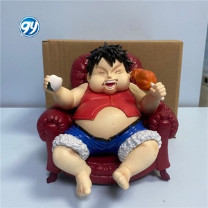 Ensemble de Statues Assises One Piece : <span class=keywords><strong>Luffy</strong></span>, Zoro, Sanji - Décoration de Bureau Personnages d'Anime, Cadeau, Artisanat en Plastique - Product Image 1