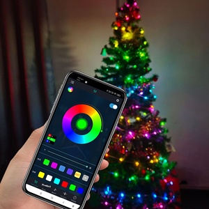 Led dây da đèn cho Bluetooth âm nhạc Ngựa chạy nước ma thuật ba-dây điểm điều khiển thông minh dải đèn 5m giáng sinh - Product Image 3