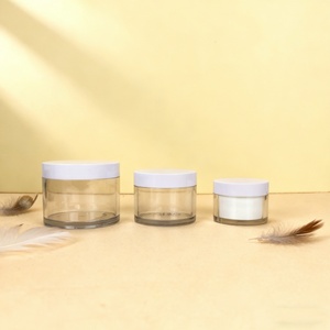 Premium Thick Bottomed <b>Jar</b> 250g 300g Wide-mouth Round clear Thick Wall PET Cosmetic Body Butter <b>Plastic</b> <b>Jar</b> with White Cap - Product Image 6