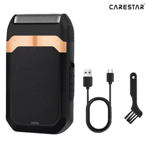 Rasoir électrique portable rechargeable pour homme, rasoir à <span class=keywords><strong>barbe</strong></span>, mini rasoir sans fil pour les voyages - Product Image 1
