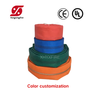 Tuyau d'irrigation agricole en toile de coton EPDM avec revêtement en PU/PVC/caoutchouc rouge, 50 mm, 65 mm, 80 mm, 2 pouces, 2,5 pouces, 3 pouces
