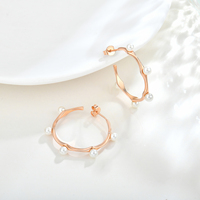 Mode européenne et américaine Boucles d'oreilles en argent 925 Nouveau Big Circle Street Shooting Exaggerated Shell Pearl Boucles d'oreilles
