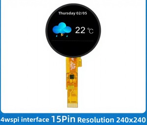 <span class=keywords><strong>AMELIN</strong></span> Pantalla LCD TFT IPS de 1.28 Pulgadas, Resolución 240x240, Brillo 250CD/M2, Interfaz SPI, Chip de Controlador de Vista Completa GC9A01 - Product Image 2