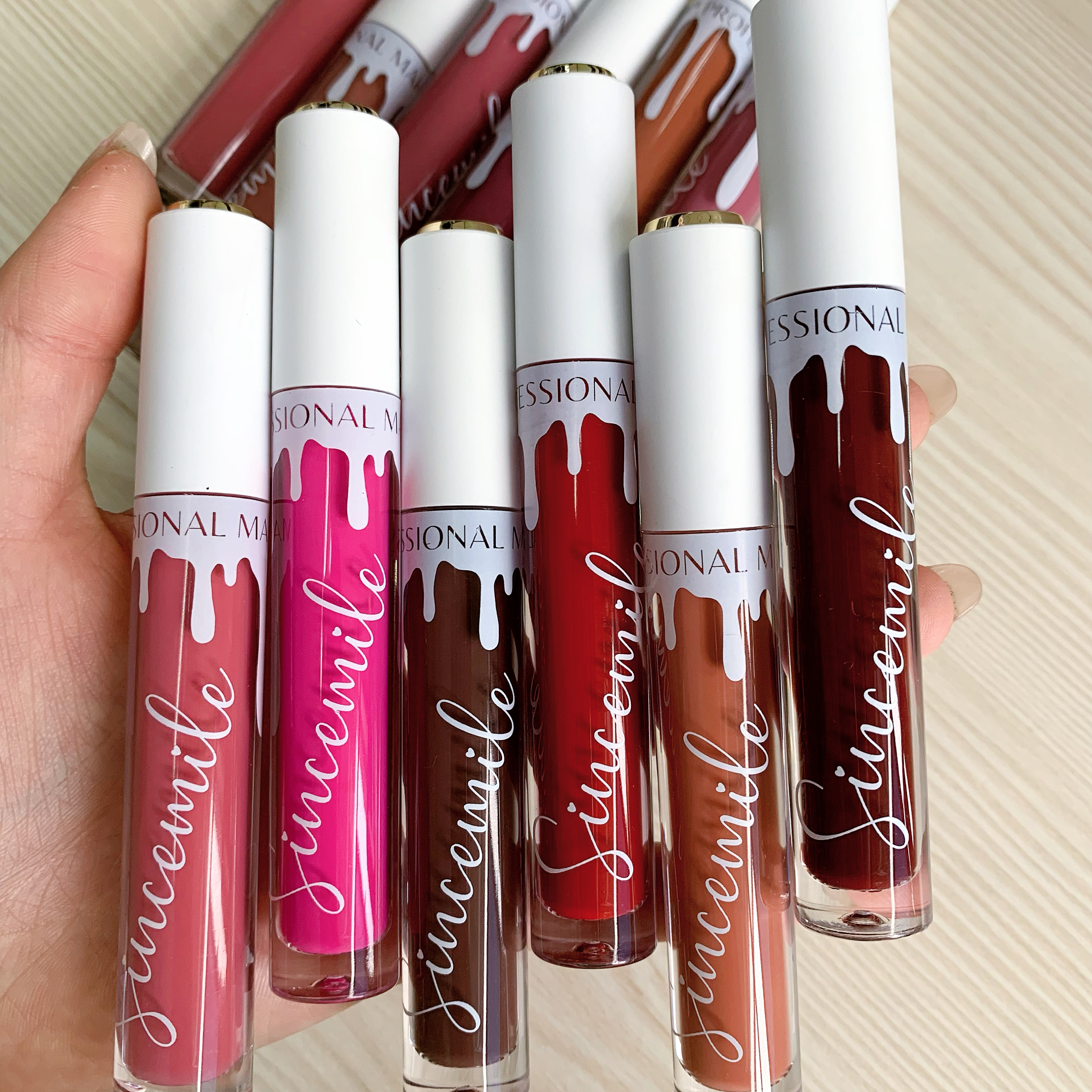 Хит продаж, 12 видов цветов оригинальная этикетка, матовая помада