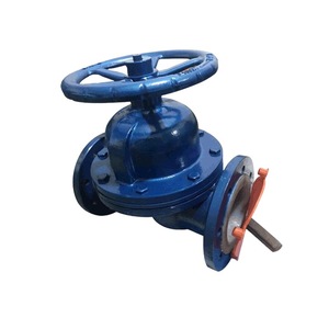 Válvula de diafragma con revestimiento de PTFE Yihong G41F46-16C de paso directo para medios corrosivos, tipo descarga de escoria - Product Image 1