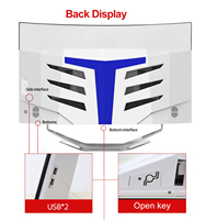 PC todo en uno con pantalla curva de 24/27 pulgadas personalizable I3 I7 para jugadores de oficina con alta tarjeta gráfica I5 AIO