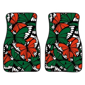 Drop Shipping Tapis de sol en papier pour voitures 2PCS Impression à la demande Tapis de sol pour <span class=keywords><strong>voiture</strong></span> Papillons et fleurs Tapis de sol universels pour <span class=keywords><strong>voiture</strong></span> - Product Image 3