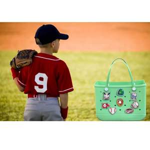 Baseball <b>Bag</b> <b>Charms</b> for Bogg <b>Bag</b> Bling Acrylic Sport <b>Charm</b> for Bogg <b>Bag</b> Accessories Compatible with Simply Southern Beach Tote - Product Image 5