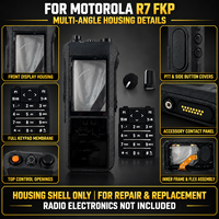 Kit de coque avant complète avec clavier Motorola R7 FKP PMLN8238A PMLN8239A pour radio bidirectionnelle R7 FKP – Pièces de réparation et de service