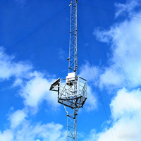Torre de Medición de Viento Autoportante de Acero Confiable para Proyectos de Energía Eólica Costera, Monitoreo de Velocidad/Dirección del Viento, Más de 30 Años de Experiencia