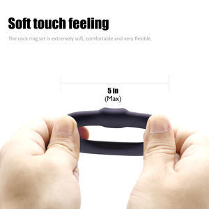Silicone dương vật Cock Ring tiên tiến độ đàn hồi còn khó cương cứng trì hoãn xuất tinh tăng cường Đồ chơi tình dục nam - Product Image 6