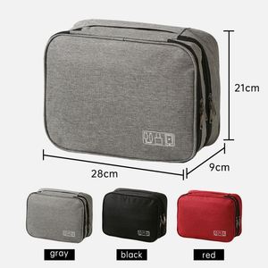 Bolsa Organizadora de Accesorios Digitales de Viaje, Multiusos, de Tela Catiónica, Venta al Por Mayor de Fábrica, Bolsa de Almacenamiento para Accesorios Electrónicos - Product Image 2