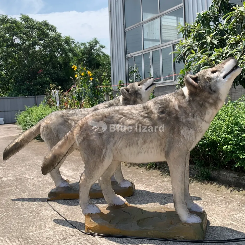 Vendita calda real live Animatronic wolf Model robot reallist animal factory