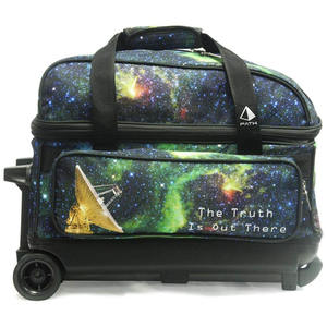 2025 New Design Double Ball <b>Bag</b> Detachable Bowling Roller <b>Bag</b> Lightweight 2 Ball Bowling <b>Bag</b> With <b>Wheels</b> - Product Image 5