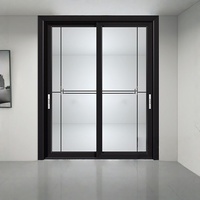 Portes intérieures pour maisons, porte d'entrée coulissante, entrée, pergola en aluminium avec cadre pivotant, portail en aluminium, LED x