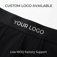 Boxers en coton pour hommes à faible MOQ, directement de l'usine pour marque privée, antibactériens, doux pour la peau, en coton peigné