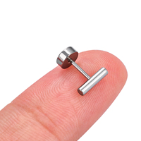 Clous d'oreille en acier inoxydable 316L, clous d'oreille pour le nez, l'lobe de l'oreille, l'hélix, petit labret, piercing pour la lèvre, tragus, clous d'oreille pour femmes, bijoux pour le corps