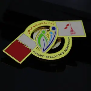 Custom Soft Enamel Manufacturer And Fabricator Rose Gold Zinc Alloy Pin Badge
