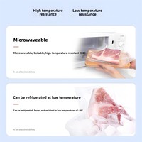 Sacs d'emballage sous vide durables PA/PE à surface gaufrée, anti-oxygène, pour stockage alimentaire étanche, transparents, compatibles congélateur, thermoscellables