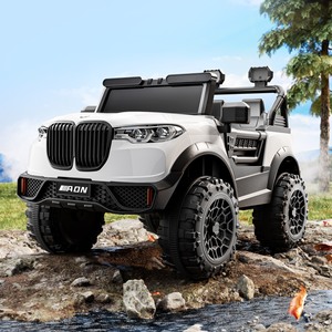   Voiture Électrique pour Enfants Musicale 12V 7Ah Batterie 4x4 Peinte avec Siège en Cuir et Roues en EVA Modèle M27 - Product Image 4