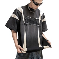 Finch Garment patchs de broderie logo streetwear vintage coton Hip Hop impression graphique poids lourd surdimensionné T-shirts pour hommes