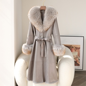 Chaqueta de Invierno 2023 para <span class=keywords><strong>Mujer</strong></span>, Chaqueta Larga con Cuello de Piel de Mapache, Abrigo Cálido, <span class=keywords><strong>Parka</strong></span> JT3249, en Oferta - Product Image 4