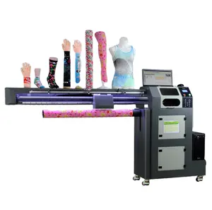 3D pattern design 360 degree digital nylon sock printing machine