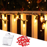 Gestion des câbles : Crochets légers en vrac, supports de fils, clips de fixation pour extérieur, bureau, voiture, guirlandes lumineuses, supports adhésifs en plastique, installation facile