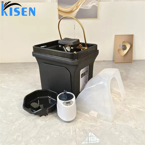 Mangkuk Sinki Syampu Mudah Alih Pencuci Rambut Profesional Kisen Dengan Terapi Peredaran air Kepala Spa <span class=keywords><strong>Dan</strong></span> Pengukus Pengasapan - Product Image 2