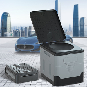 Portable Household Adult <strong>Toilet</strong> Folding Emergency Odor-Proof Mobile <strong>Camping</strong> <strong>Toilets</strong> <strong>with</strong> P-Trap Drainage Car <strong>Camping</strong> Accessory - Product Image 1