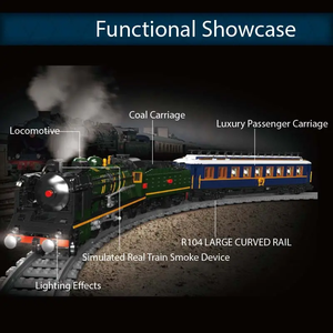Mould King 12025S Moc Blocs de construction modulaires <span class=keywords><strong>Express</strong></span> Oriental Oriental <span class=keywords><strong>Train</strong></span> technique Briques Jouet Cadeau de Noël pour enfants - Product Image 3