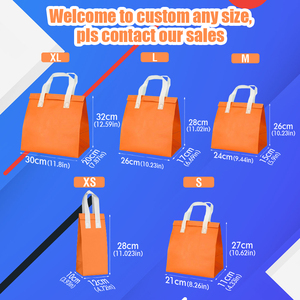 Bolsa Térmica Isotérmica Desechable <span class=keywords><strong>de</strong></span> Aluminio y Tela no Tejida con Logo Personalizado para Llevar Comida y Bebidas Frías o Calientes - Product Image 3