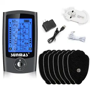 Portable 24 Modes 20 Levels Body Pain Relief Rechargeable Muscle Stimulator Massagers Tens EMS Machine