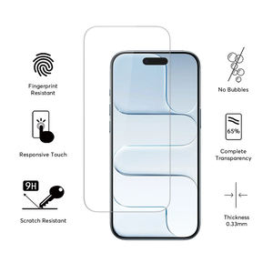 ฟิล์มกันรอยกระจกนิรภัยแบบใสพิมพ์ลายไหม 2.5D พรีเมียม สำหรับ iPhone 16 17 Air Pro Max บางเฉียบ ผลิตตามสั่งจากโรงงาน - Product Image 2